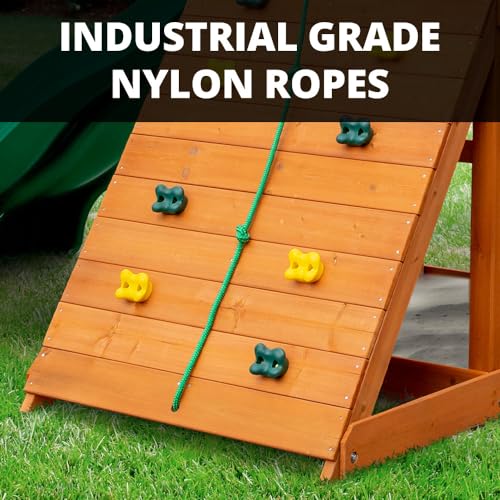 Gorilla Outing Wood Swing Set with Canopy & Trapeze