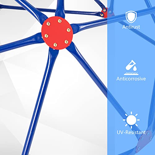 OLAKIDS 8FT Climbing Dome with Slide & Jungle Gym