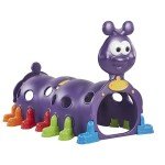 ECR4Kids Peek-A-Boo Caterpillar Tunnel, Purple Structure