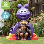 ECR4Kids Peek-A-Boo Caterpillar Tunnel, Purple Structure