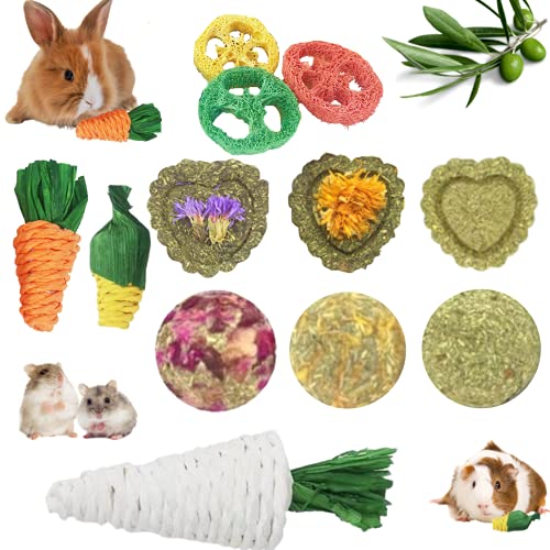 12PCS Lacrima Rabbit Chew Toys for Small Animals