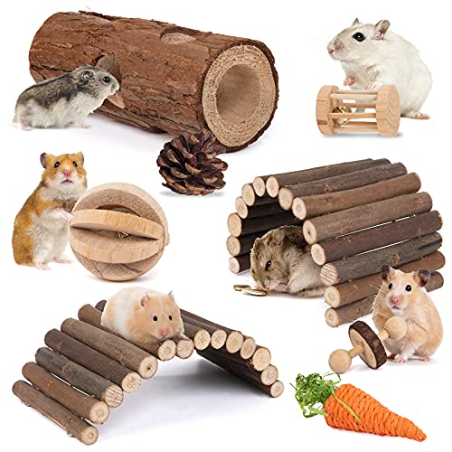Natural Wood Hamster Toys & Accessories