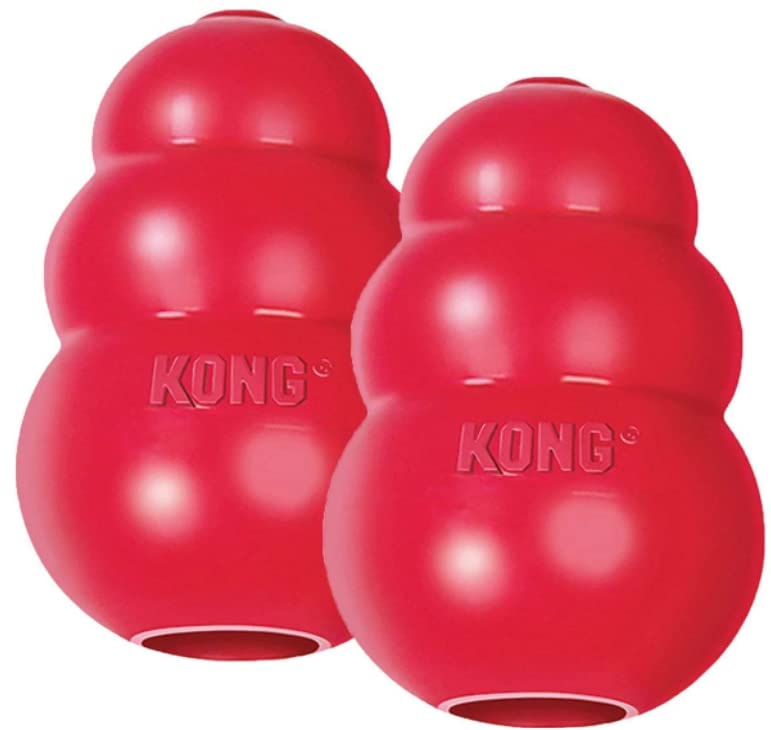 2 Pack KONG Classic Dog Toy (Medium, Red)