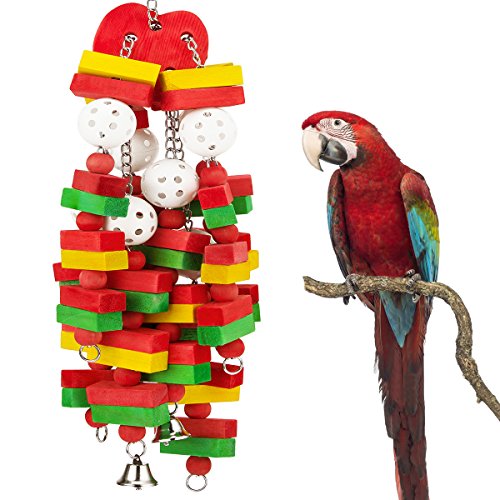 Large Bird Parrot Toys for Macaws, Greys & Amazons