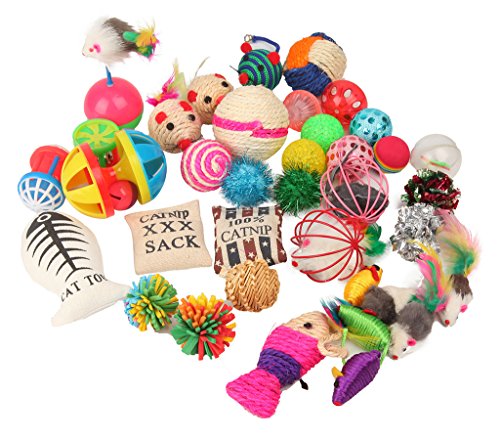 20-Piece Variety Pack Cat Toys by Fashion's Talk