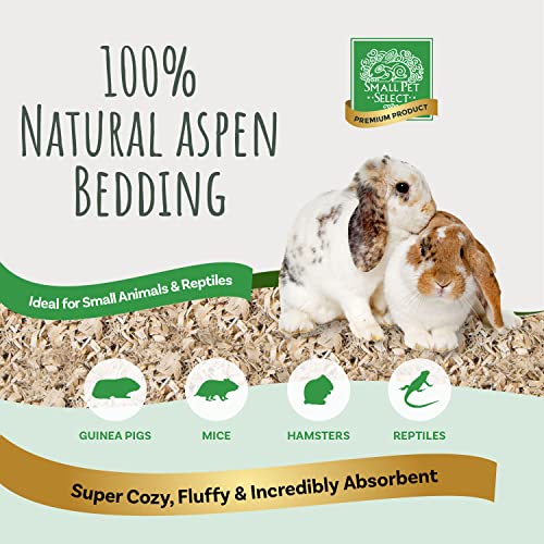 Natural Aspen Bedding for Small Pets - Jumbo 2-Pack