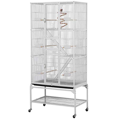 Extra Large Metal Bird Cage with Stand