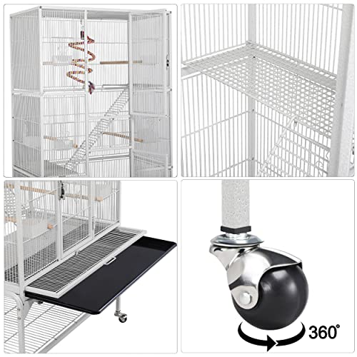 Extra Large Metal Bird Cage with Stand