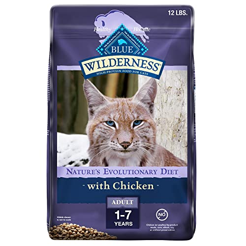 Blue Buffalo Wilderness High Protein, Natural Adult Dry Cat Food, Chicken 12-lb