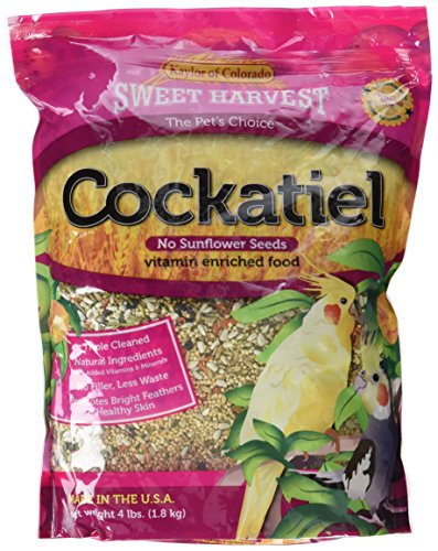 Cockatiel Bird Food, 4 lbs Bag - No Sunflower Seeds