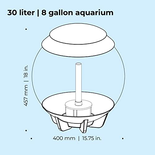 Halo 30 Aquarium MCR Light - 8 Gallon, White