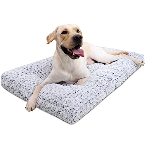Deluxe Plush Washable Dog Bed: Comfy, Anti-Slip Mat
