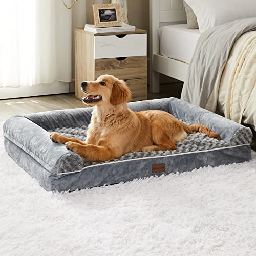 Orthopedic Dog Bed for Large Dogs - Grey