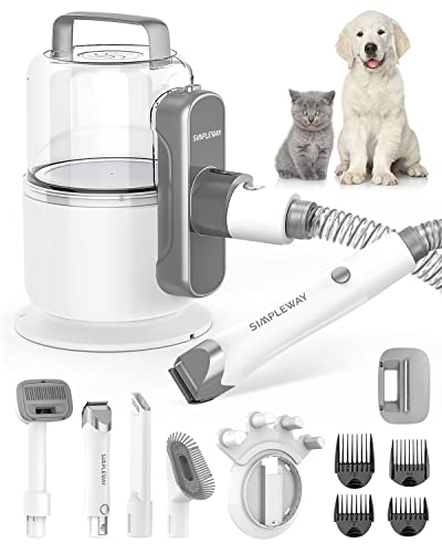 6-in-1 Pet Grooming Kit with Powerful Dog Vacuum