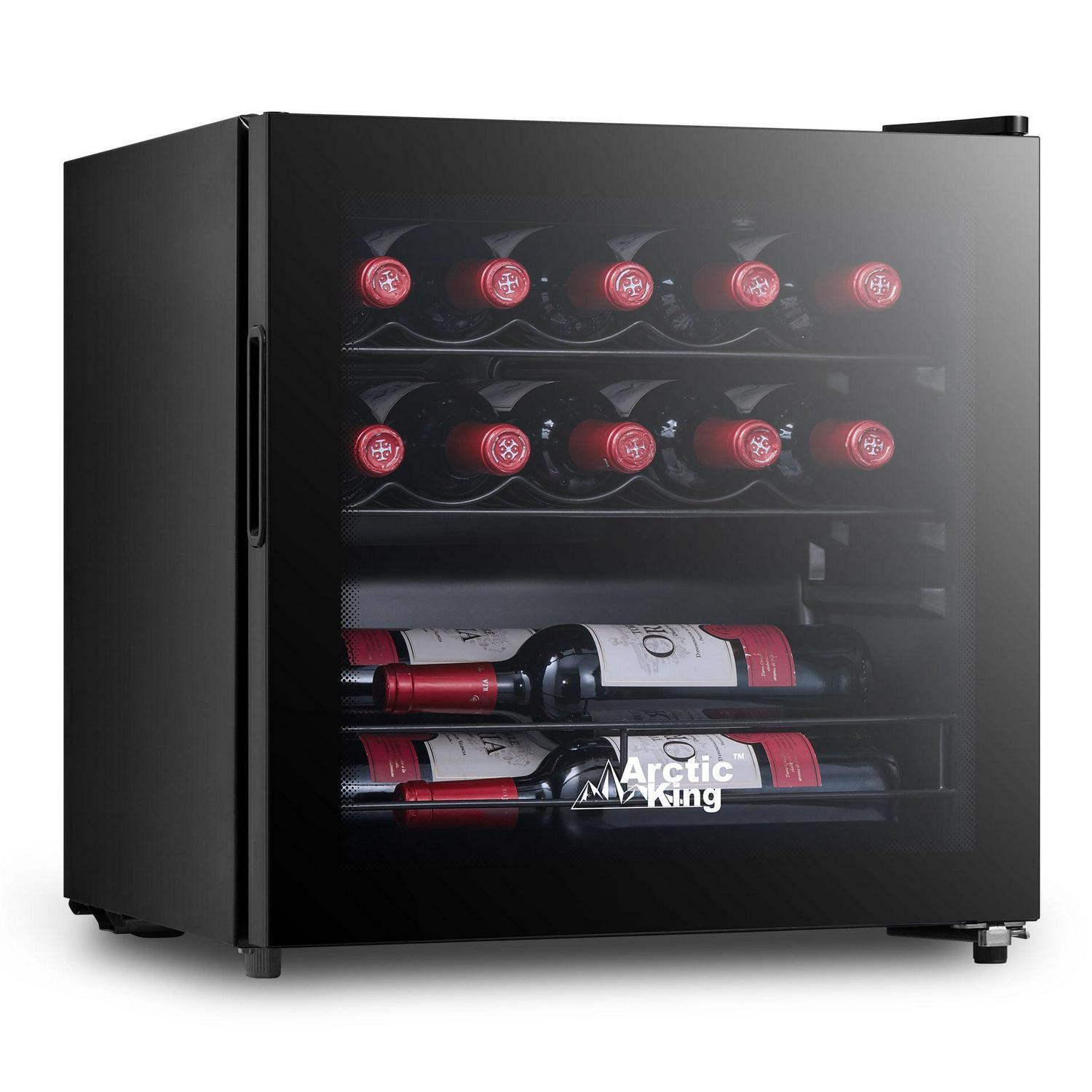 Arctic King 14-Bottle Wine Cooler, Full Glass Door