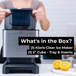 Klaris Compact Clear Ice Maker for Cocktails