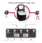 Frigidaire Compact Black Countertop Ice Maker - 26 lbs/day