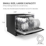 COMFEE' Portable Countertop Dishwasher - 6 Place Settings