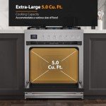 Empava 30" Gas Range with 5 Burners & Oven