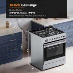 Empava 30" Gas Range with 5 Burners & Oven