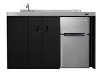 54-Inch All-In-One Kitchenette with Sink and Refrigerator
