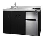 54-Inch All-In-One Kitchenette with Sink and Refrigerator