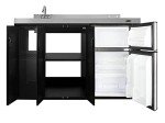 54-Inch All-In-One Kitchenette with Sink and Refrigerator