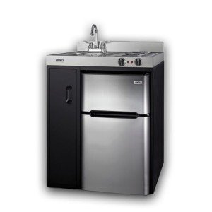 30" All-In-One Kitchenette with Refrigerator and Cooktop