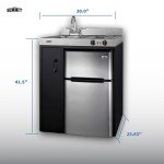 30" All-In-One Kitchenette with Refrigerator and Cooktop