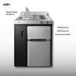 30" All-In-One Kitchenette with Refrigerator and Cooktop