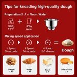 6.5 Qt 660W Tilt-Head Stand Mixer - Red