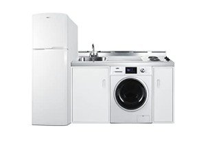 Summit 83" All-In-One Kitchenette with Washer/Dryer