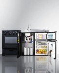 Summit 63" All-in-One Kitchenette with Appliances