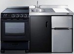 Summit 63" All-in-One Kitchenette with Appliances