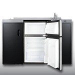 Compact Kitchenette with 2-Burner Cooktop and Sink