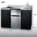 Compact Kitchenette with 2-Burner Cooktop and Sink