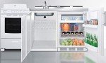 Summit 72" All-in-One Kitchenette with Range & Sink