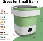 Compact 16L Mini Washing Machine with Spin Basket