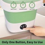 Compact 16L Mini Washing Machine with Spin Basket