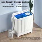 Auertech Mini Twin Tub Washing Machine - 28lbs