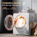 ROVSUN 110V Portable Tumble Dryer for Apartments