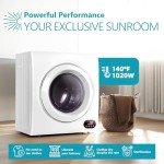 Euhomy 3.5 cu ft Portable Laundry Dryer, White