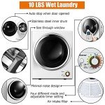 COSTWAY Portable Electric Laundry Dryer - 110V White