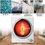 COSTWAY Portable Electric Laundry Dryer - 110V White