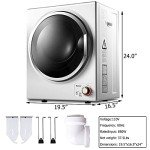 COSTWAY Portable Electric Laundry Dryer - 110V White