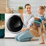COSTWAY Portable Electric Laundry Dryer - 110V White