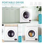 Euhomy 3.5 cu ft Portable Laundry Dryer, White