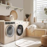 Kaboon Countertop Washer Dryer Station - White