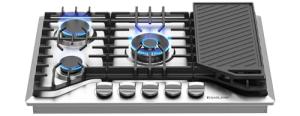5-Burner Gas Cooktop with Reversible Grill/Griddle