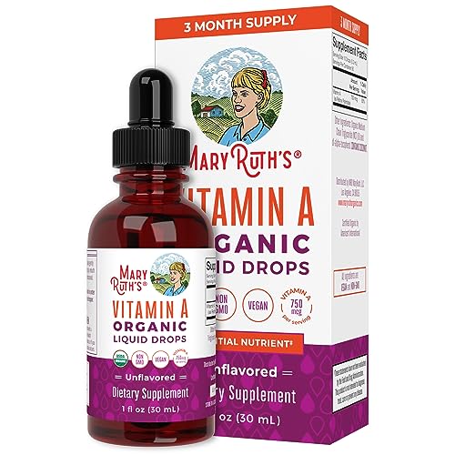 MaryRuth's Organic Vitamin A Drops | Immune & Eye Health
